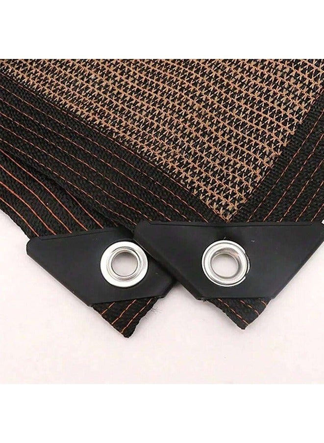 Anti UV Coffee Brown HDPE Sun Shade Sail Gazebo Sunblock Shade Cloth Sun Shade Netting