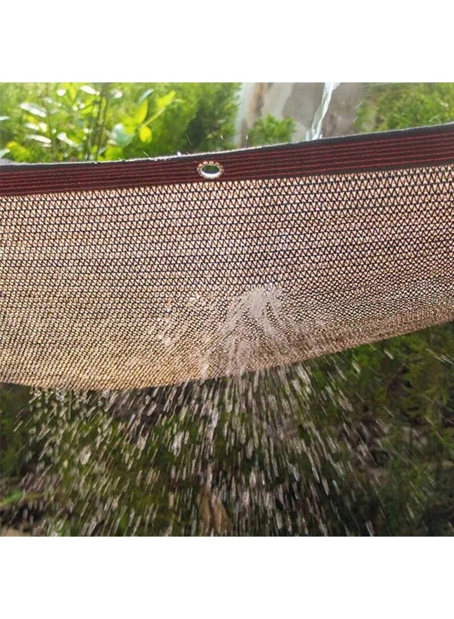 Anti UV Coffee Brown HDPE Sun Shade Sail Gazebo Sunblock Shade Cloth Sun Shade Netting