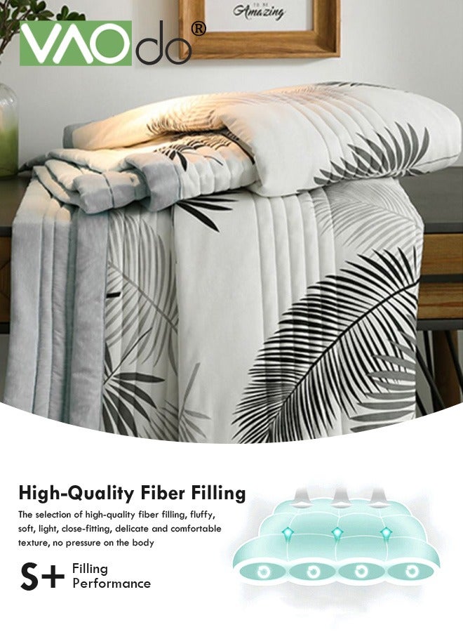 Queen Size Quilt  Overall washable Soft Blanket  Washed Cotton Material Bed Quilt Soft and Breathable Lightweight for Spring Summer Autumn Air-conditioned Room Summer Quilt