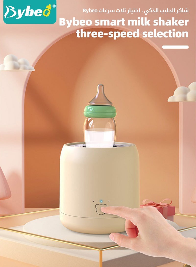 Baby Formula Dispenser & Mixer, Electric Automatic Infant Milk Bottle Shaker, Baby Milk Powder Mixer with 3 Modes, Universal Milk Blender, USB Charging, Low Noise, with Four-Layer Formula Containers