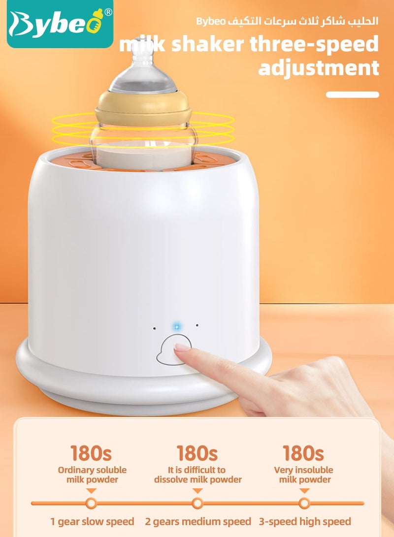 Baby Formula Dispenser & Mixer, Electric Automatic Infant Milk Bottle Shaker, Baby Milk Powder Mixer with 3 Modes, Universal Milk Blender, USB Charging, Low Noise, with Four-Layer Formula Containers