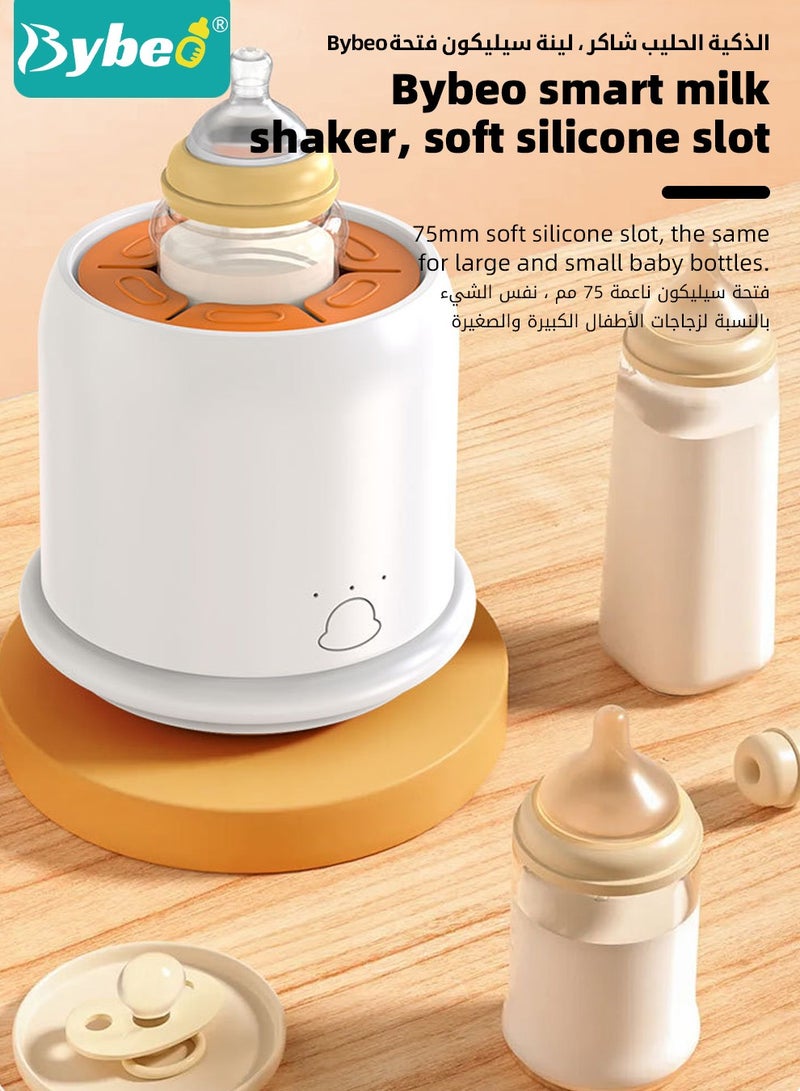 Baby Formula Dispenser & Mixer, Electric Automatic Infant Milk Bottle Shaker, Baby Milk Powder Mixer with 3 Modes, Universal Milk Blender, USB Charging, Low Noise, with Four-Layer Formula Containers