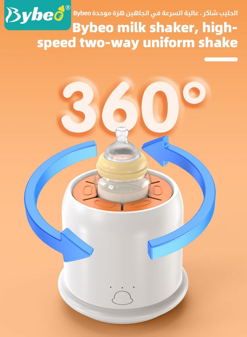 Baby Formula Dispenser & Mixer, Electric Automatic Infant Milk Bottle Shaker, Baby Milk Powder Mixer with 3 Modes, Universal Milk Blender, USB Charging, Low Noise, with Four-Layer Formula Containers