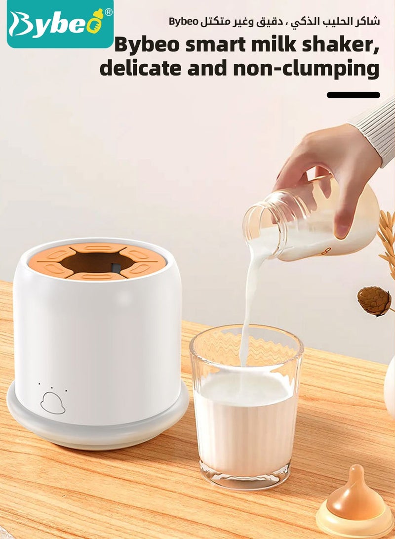 Baby Formula Dispenser & Mixer, Electric Automatic Infant Milk Bottle Shaker, Baby Milk Powder Mixer with 3 Modes, Universal Milk Blender, USB Charging, Low Noise, with Four-Layer Formula Containers