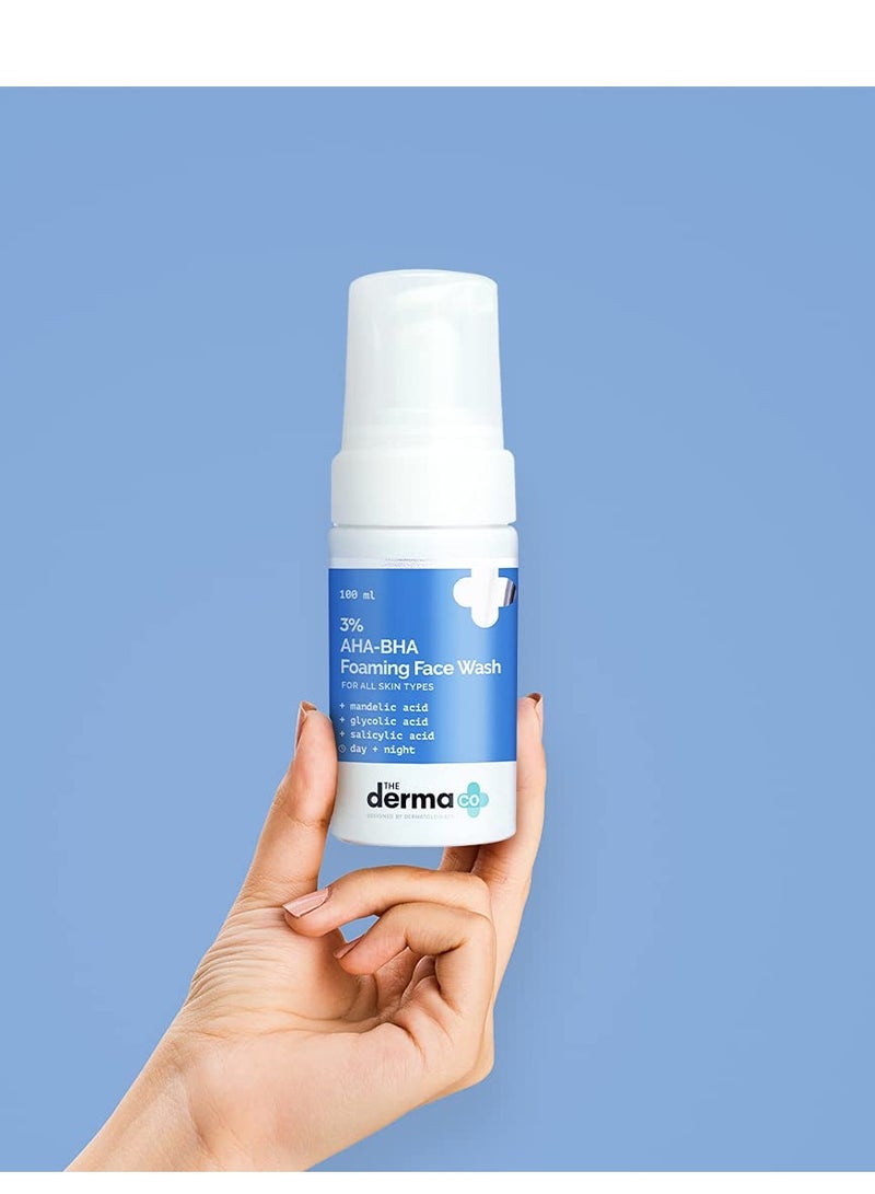 The Derma Co AHA-BHA Foaming Cleanser