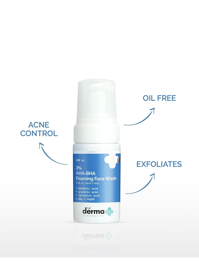 The Derma Co AHA-BHA Foaming Cleanser