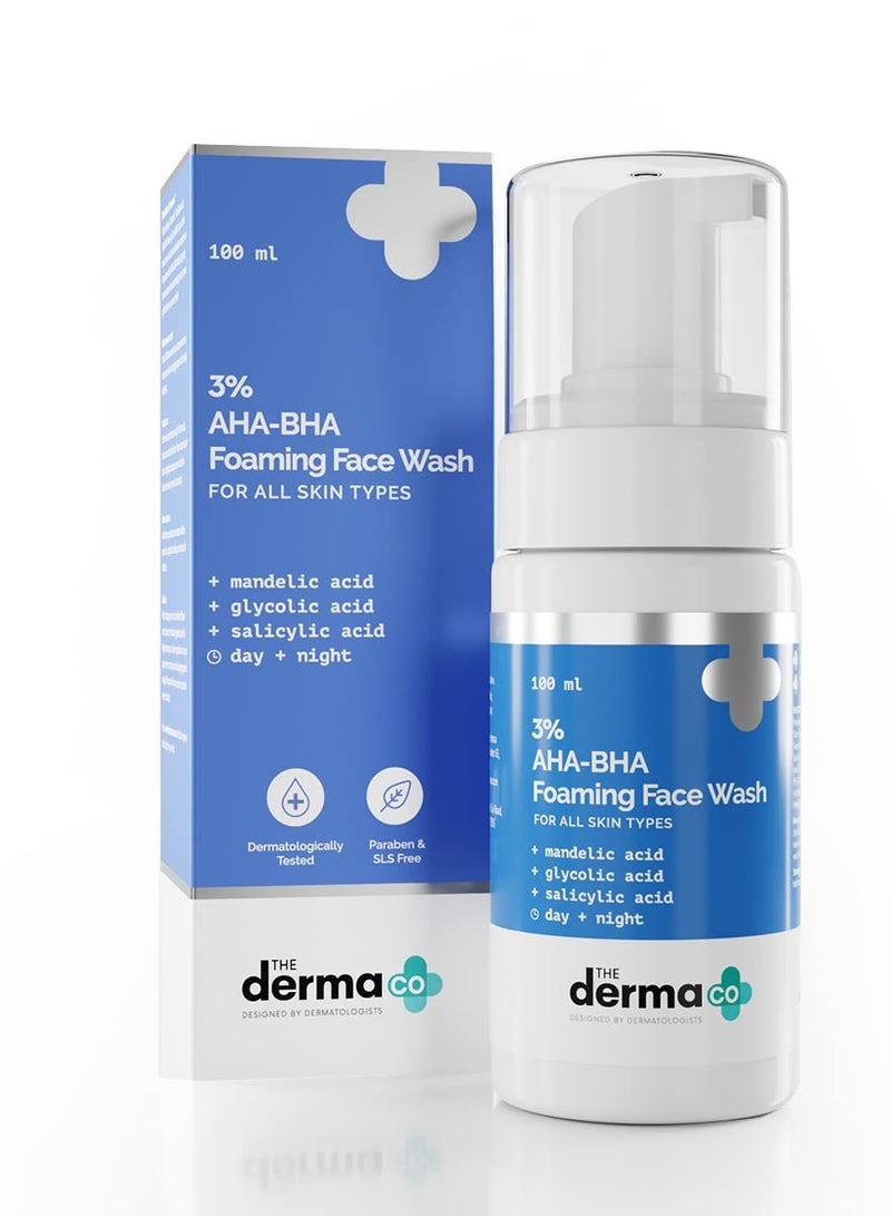 The Derma Co AHA-BHA Foaming Cleanser