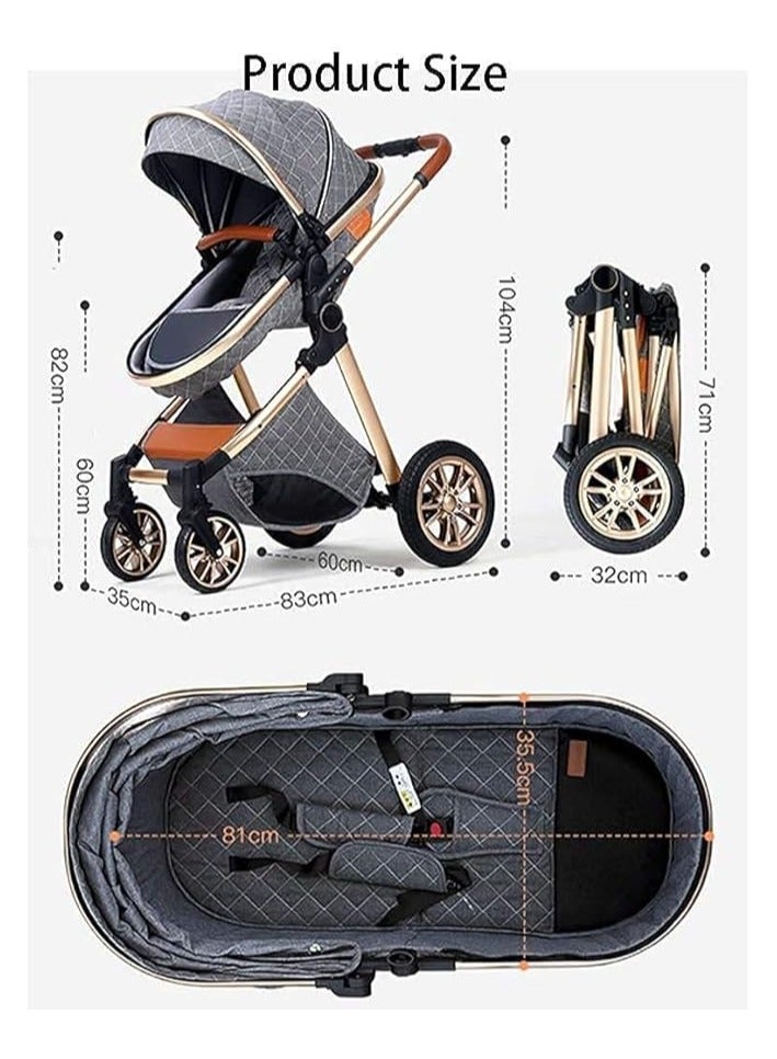 Luxury Multifunction Light Weight European Baby Pram Stroller