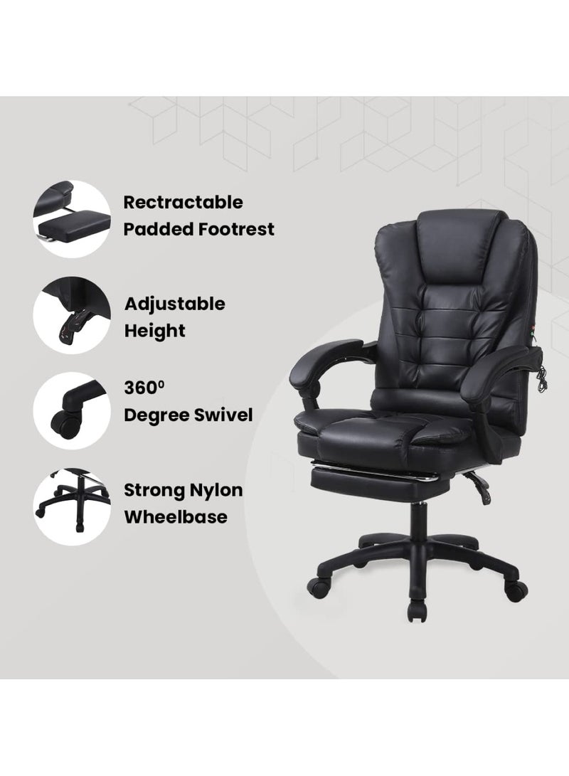 Black Leather Multi-Purpose Chair