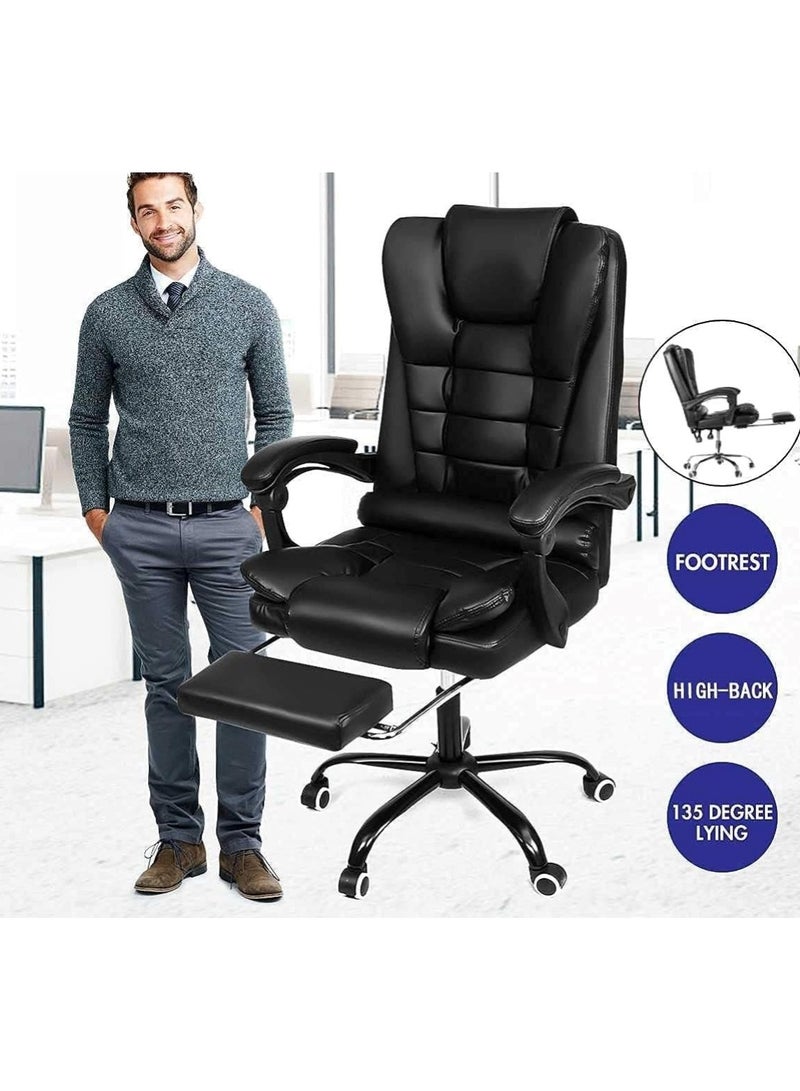 Black Leather Multi-Purpose Chair