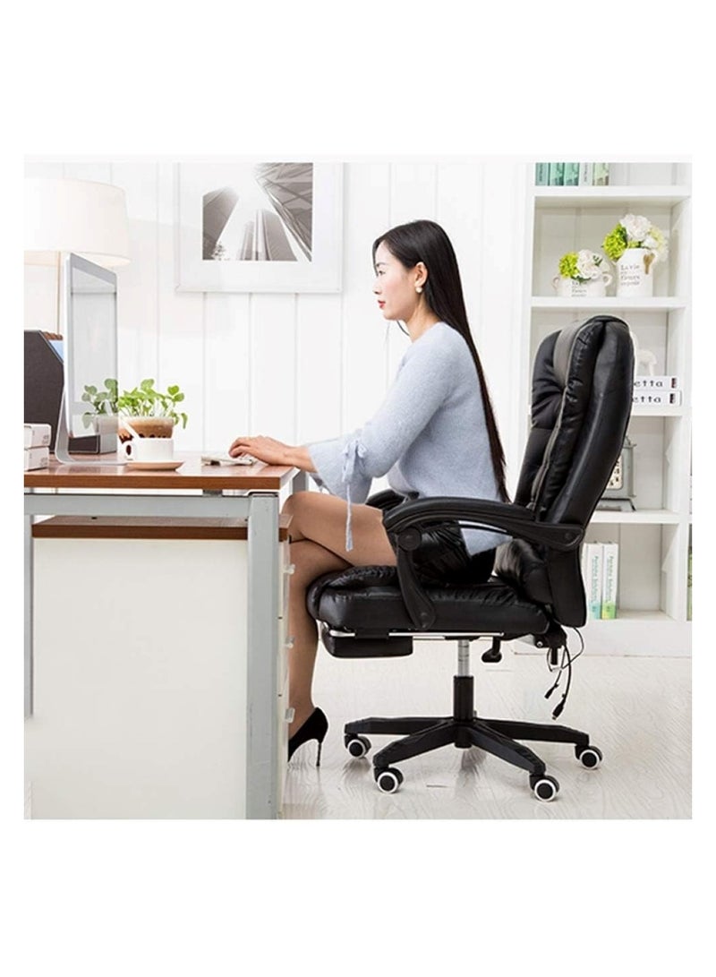 Black Leather Multi-Purpose Chair