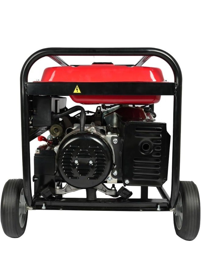 AFRA Gasoline Generator, 7.5KW Maximum, Recoil and Electric Start, 192F Engine, Compact Design, Low Noise, Accessories Included