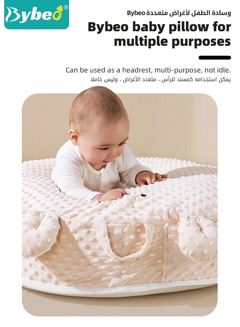 Baby Nursing Pillows for Breastfeeding, Multifunctional Infants Feeding Support Pillows, Dual-Sided Anti-Reflux Baby Lounger, Removable Baby Sleeping Nest, Throw up Prevention Slope Mat
