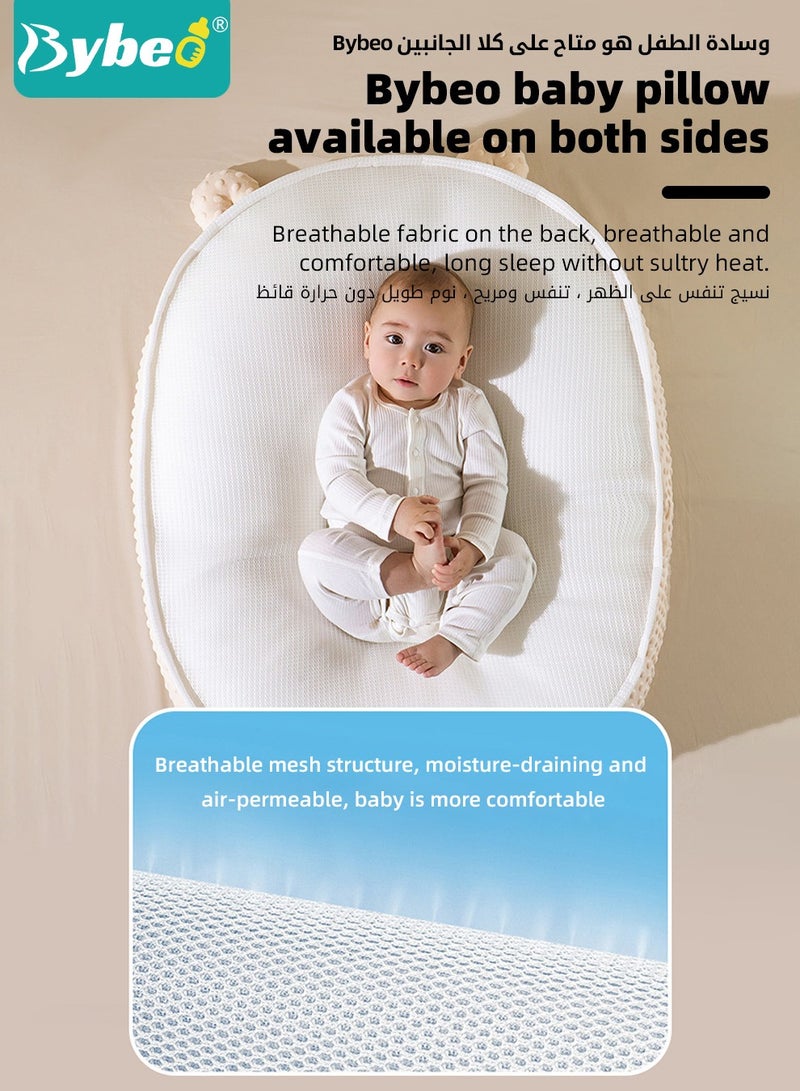 Baby Nursing Pillows for Breastfeeding, Multifunctional Infants Feeding Support Pillows, Dual-Sided Anti-Reflux Baby Lounger, Removable Baby Sleeping Nest, Throw up Prevention Slope Mat