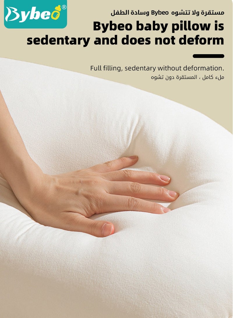 Baby Nursing Pillows for Breastfeeding, Multifunctional Infants Feeding Support Pillows, Dual-Sided Anti-Reflux Baby Lounger, Removable Baby Sleeping Nest, Throw up Prevention Slope Mat