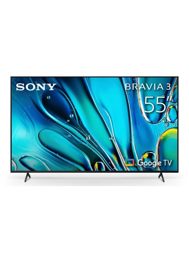 BRAVIA 3 55 Inch 4k Smart TV HDR50 Hz K-55S30 Black