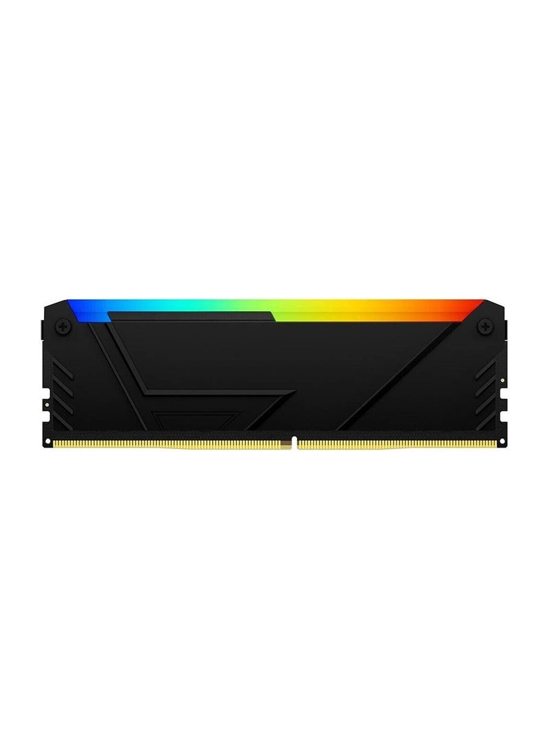 Fury Beast RGB 64GB (2x 32GB) DDR4 Desktop Memory Kit, 3600 MT/s Memory Speed, CL18 CAS Latency, 288-Pin Kit, AMD Ryzen Ready, Intel XMP Certified, Black | KF436C18BB2AK2-64 Black