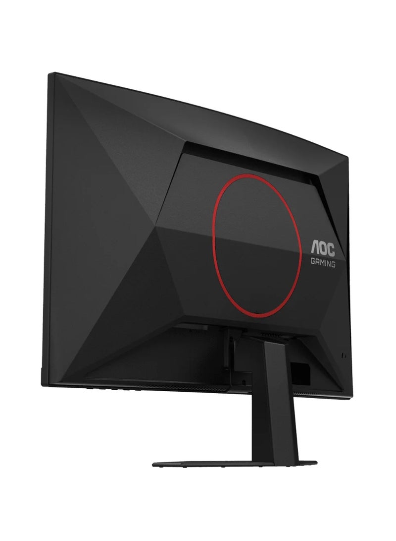 27 inch FHD Curved Gaming Monitor, 1ms (GtG) Response Time, 280 Hz Refresh Rate, Adaptive Sync,1.07 Billion Display Colors, Adjustable Stand, HDMI, DisplayPort C27G4ZE Black/Red