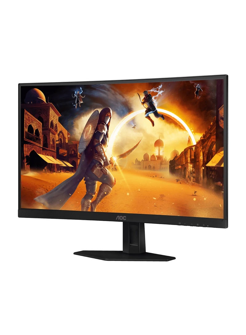 27 inch FHD Curved Gaming Monitor, 1ms (GtG) Response Time, 280 Hz Refresh Rate, Adaptive Sync,1.07 Billion Display Colors, Adjustable Stand, HDMI, DisplayPort C27G4ZE Black/Red