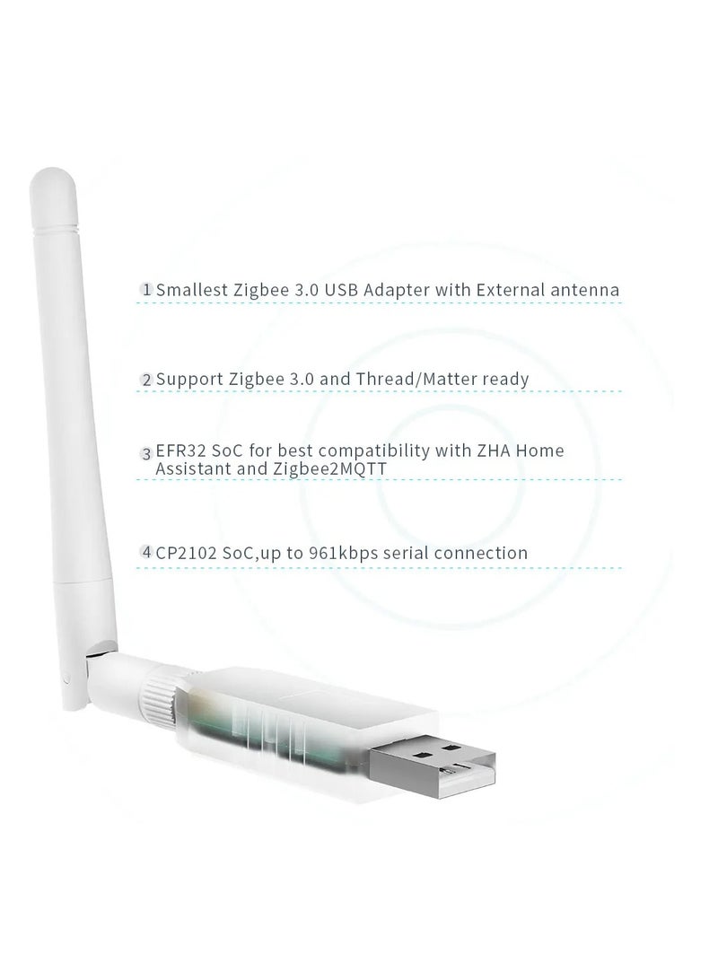 Zigbee 3.0 Coordinator Thread/Matter Mini USB Adapter Works with Zigbee 2MQTT