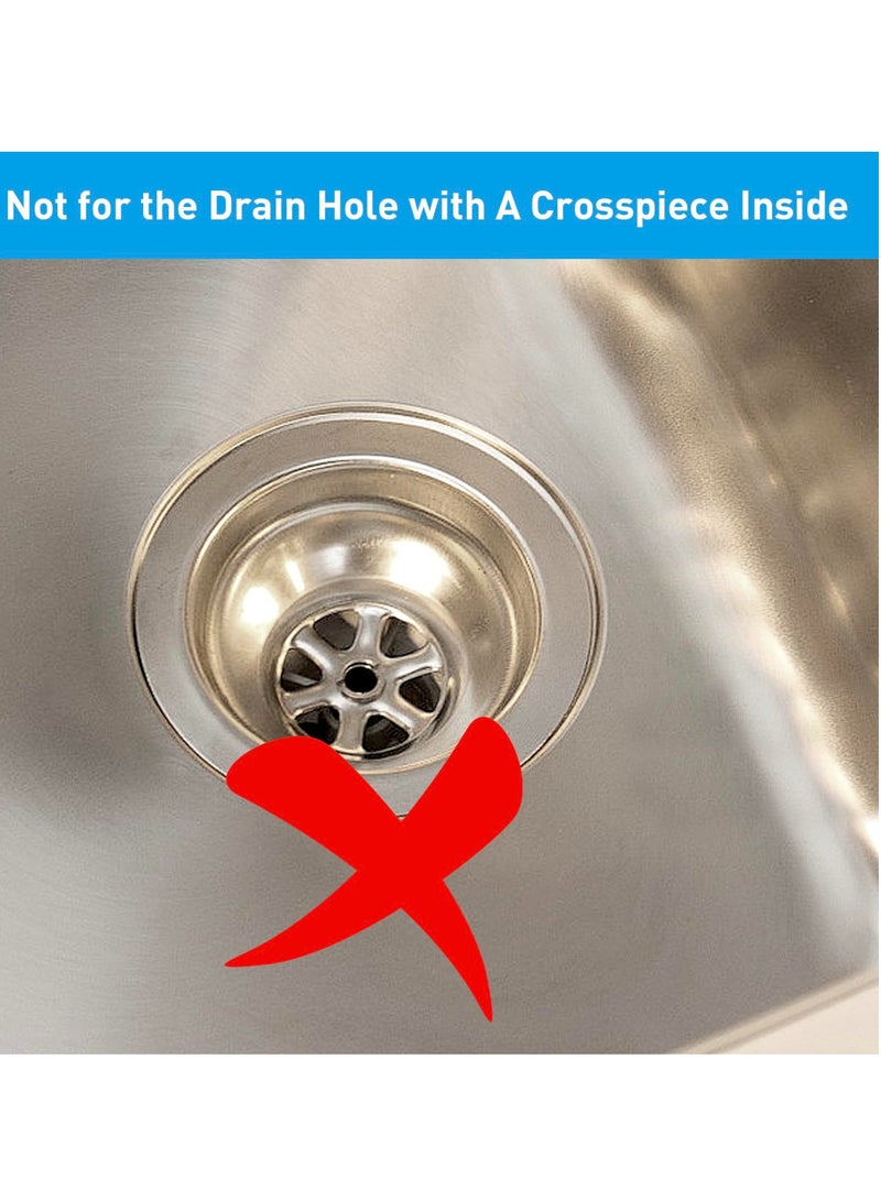 Stainless Steel Bathroom Sink Drain Strainers, 2PCS 1