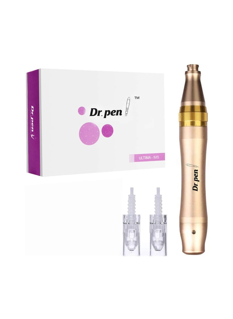 Dr Pen M5 Ultima Derma Pen Professional Electric Microneedle for Anti-aging Acne Scars Wrinkles with 2pcs 12PIN Cartridges