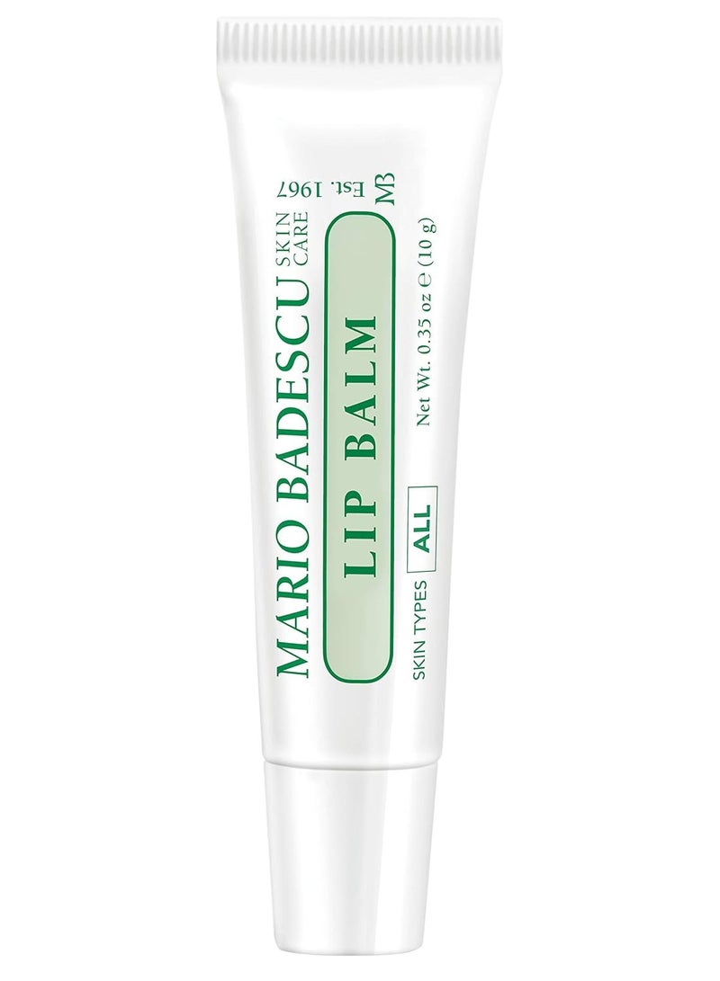 Mario Badescu Moisturizing Lip Balm for Dry Cracked Lips, Infused with Coconut Oil and Shea Butter, Ultra-Nourishing Lip Care Moisturizer for Soft, Smooth and Supple Lips