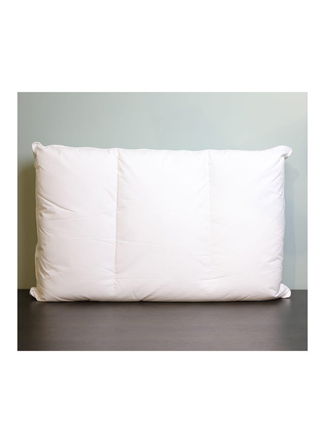 Luxury Blend Pillow Hypoallergenic Side And Back Sleeping Pillows For Neck And Shoulder Support Polyester White 68x48x14cm