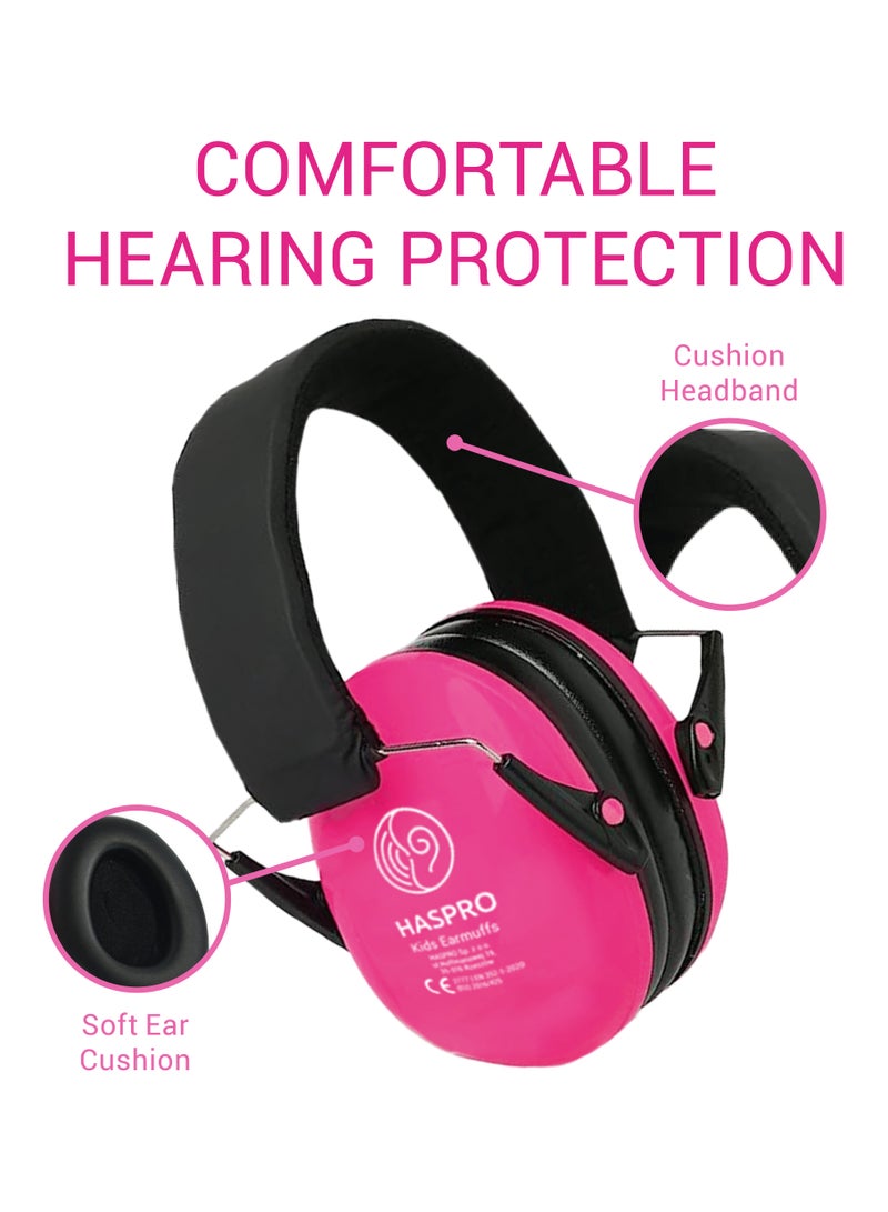 HASPRO Kids Earmuffs - Noise-Cancelling Hearing Protection for Children - Comfortable, Adjustable, Durable, Certified for Sleep, Travel, Concerts, and More!