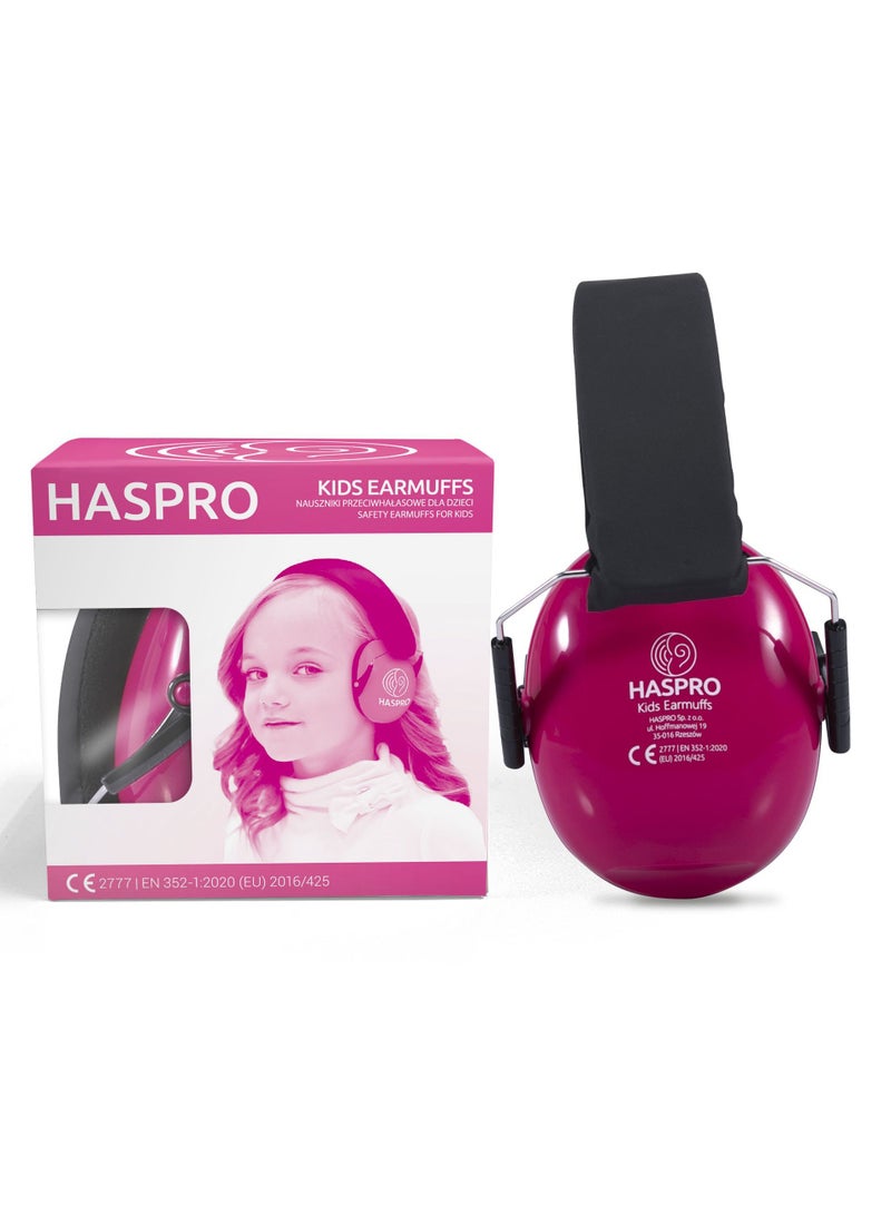 HASPRO Kids Earmuffs - Noise-Cancelling Hearing Protection for Children - Comfortable, Adjustable, Durable, Certified for Sleep, Travel, Concerts, and More!