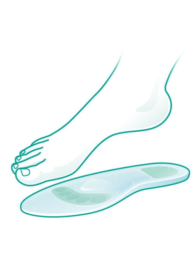 Silicone Elastmax Insoles 5401 – Dual-Density Orthotic Foot Support for Shock Absorption & Arch Relief