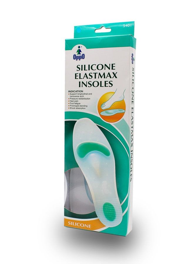 Silicone Elastmax Insoles 5401 – Dual-Density Orthotic Foot Support for Shock Absorption & Arch Relief