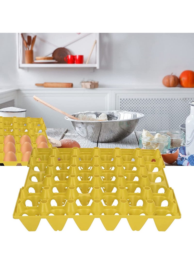 River Plastic Egg Tray For Chicken, Egg Holder 30 eggs, Dimensions 30x30, Yellow Colour,25 Pcs. (Made in Italy).