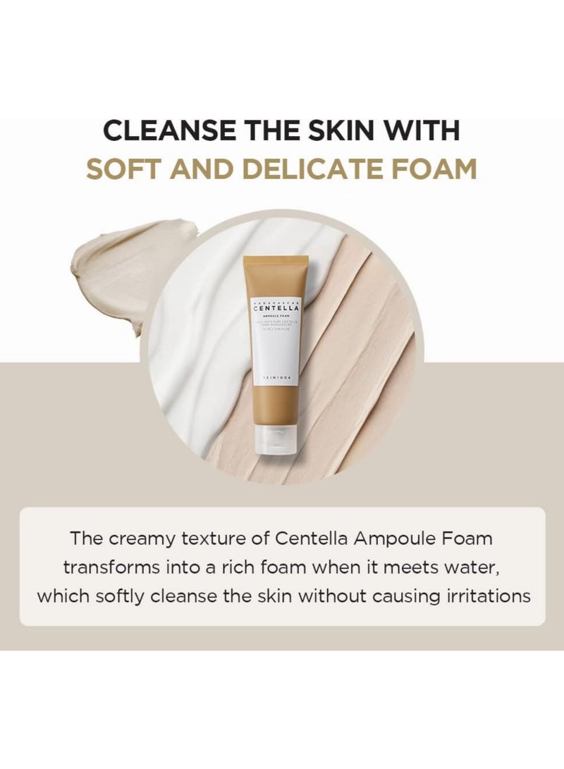 Centella Ampoule Foam Cleanser 125ml - Gentle Low pH Daily Facial Cleanser for Sensitive Skin with Soothing Centella Asiatica Extract