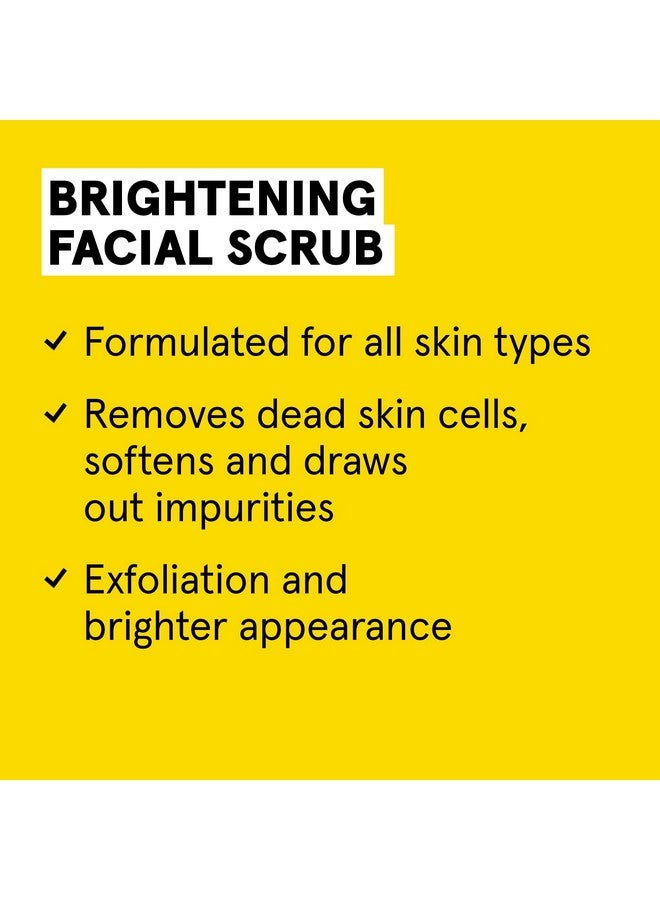 Cure Brightening Facial Scrub Duo Pack 4 Fl Oz Each 2 Pack All Skin Types Sea Kelp & French Green Clay Softens Detoxifies And Cleanses