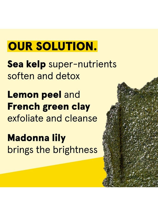 Cure Brightening Facial Scrub Duo Pack 4 Fl Oz Each 2 Pack All Skin Types Sea Kelp & French Green Clay Softens Detoxifies And Cleanses