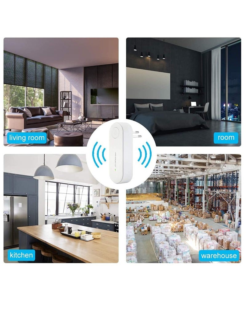 Mosquito Repellent Electronic Ultrasonic Pest Repeller Plug in for Insects Indoor Pest Control for Living Room Garage Office Hotel (White 2Pcs)
