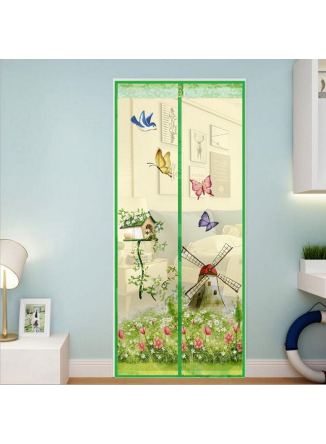 Anti-Mosquito Screen Door Curtains Green