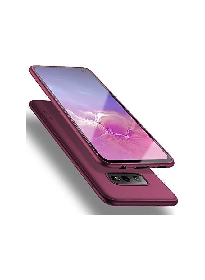 Galaxy S10e Case,X-Level Slim Fit Soft TPU Ultra Thin S10e Mobile Phone Cover Matte Finish Coating Grip Phone Case for Women Compatible Galaxy S10e (2019)-WineRed