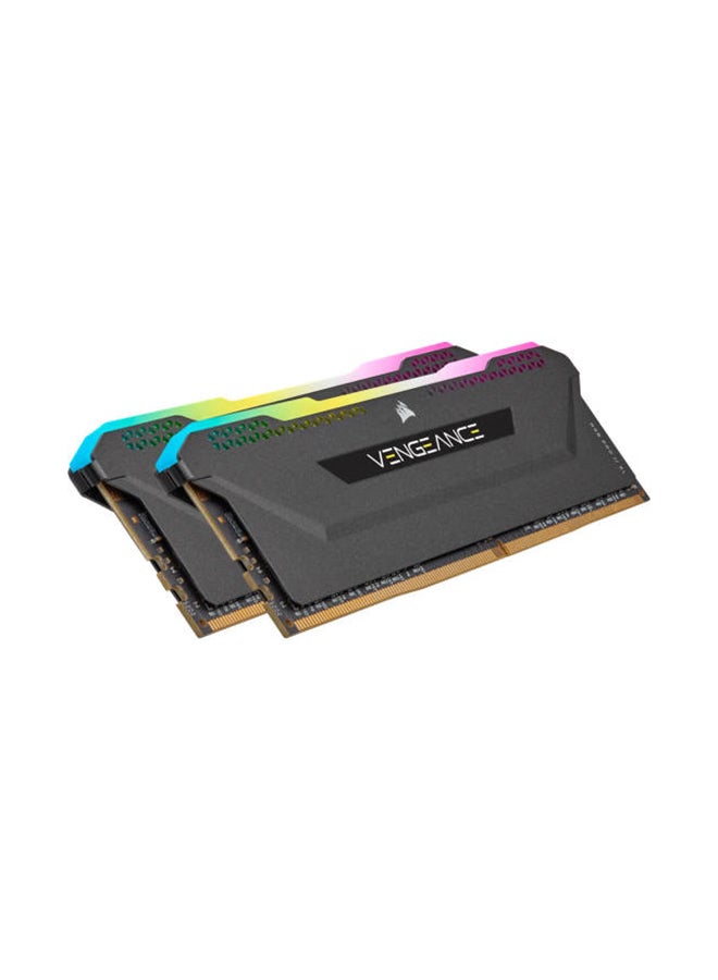 Vengeance RGB PRO SL 32GB (2x16GB) DDR4 Desktop Memory, 3600MHz C18 Memory Speed (PC4-28800), 18-22-22-42 Latency, Intel XMP 2.0, 1.35V, 288-Pin, Black | CMH32GX4M2Z3600C18