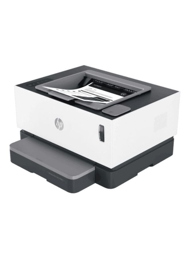 HP Neverstop Laser 1000W Wireless - Print Speed up to 21 Page Per Minute, Toner preloaded to print up to 5000 pages - White [4RY23A] White/Grey