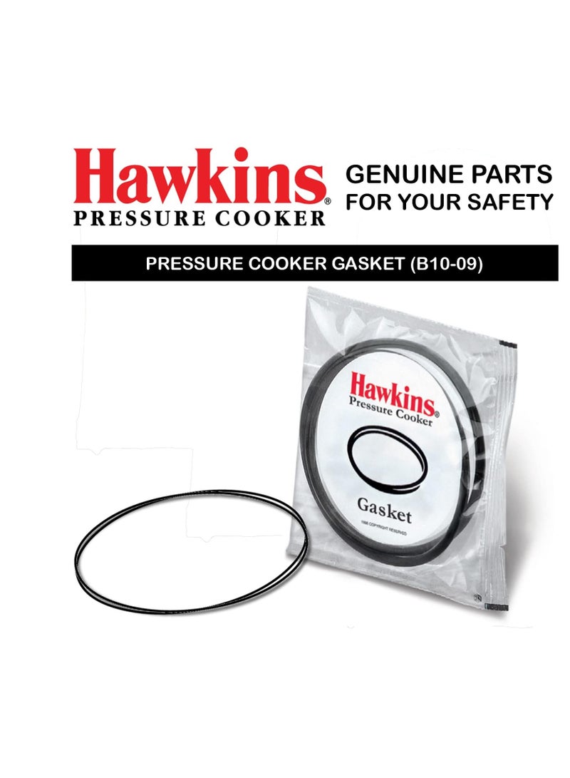 Hawkins Gasket for 3.5 to 8-Liter Pressure Cooker Sealing Ring, Medium, Black