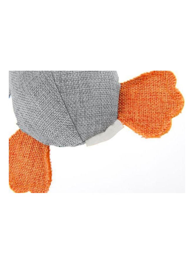 Chew Plush Toy Grey/White/Orange