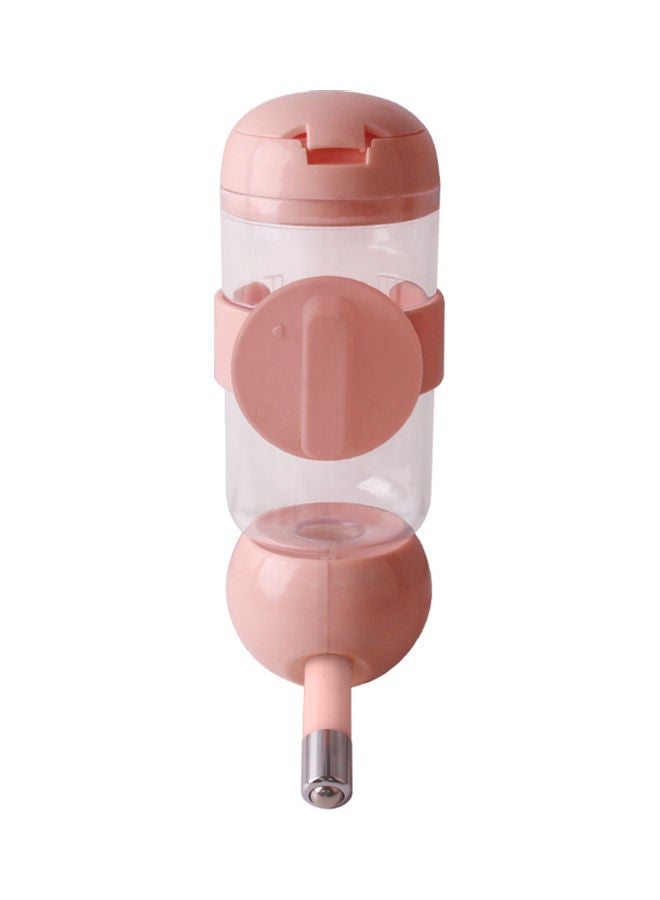 Water Feeder Dispenser Cage Drinking Bottle Cup Pink