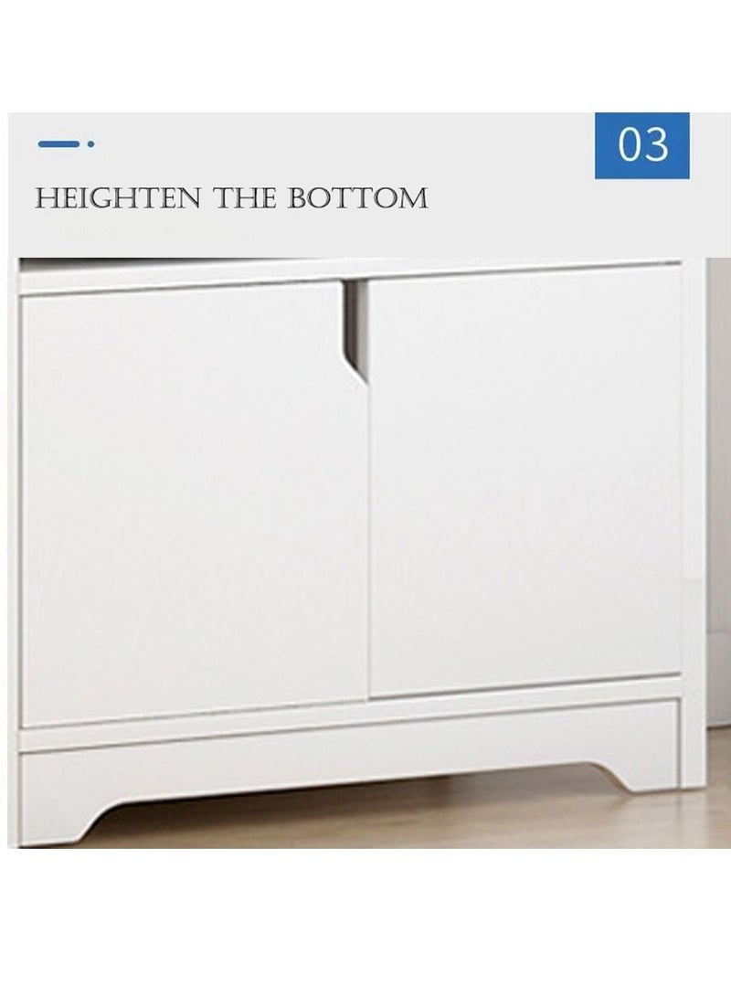 5-Tier Kitchen Storage Shelf Microwave Oven Stand Rack Spice Organizer with Storage Cabinet Large Storage Rack for Home Hotel Living Room Bathroom and Office