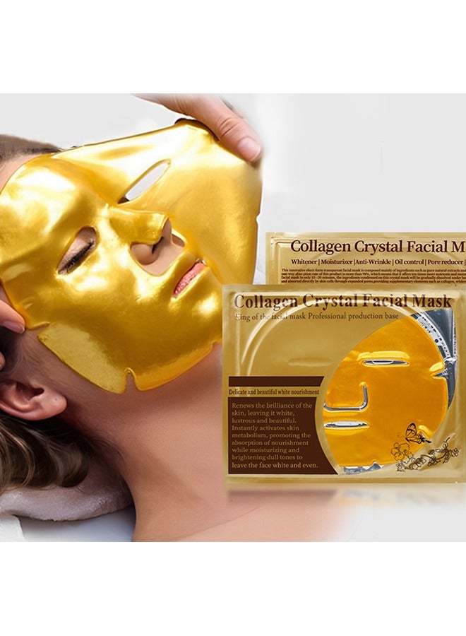 Collagen Crystal Facial Mask - Brightening Dull Tones To Leave The Face White And Even, Tightening Skin Collagen Mask 3PCS