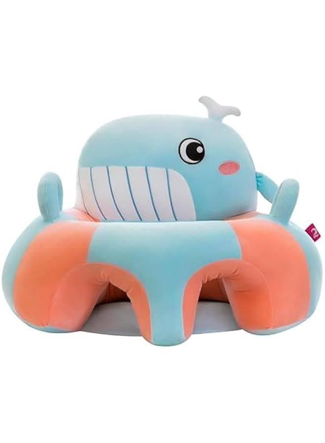 MONAMORE Baby Sofa Chair Fish (55cm x 40cm x 30cm) Support Seat for Kids Pillow Protector Plush Cushion Infant Sitting Sofa Infant Plush Seat for Toddlers | Baby Sofa (3 to 24 months)