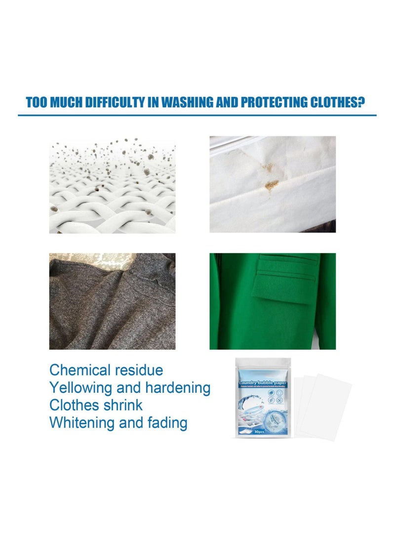 Travel Laundry Detergent Sheets Liquidless, 2 packs 60 Eco Sheets Laundry Detergent, Eco-friendly, Biode gradable, Zero Waste, Cruelty-Free Laundry Detergent Sheets/Eco-Strips for Sensitive Skin