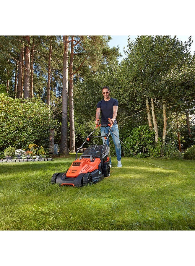 Lawn Mower With Bike Handle Orange/Black