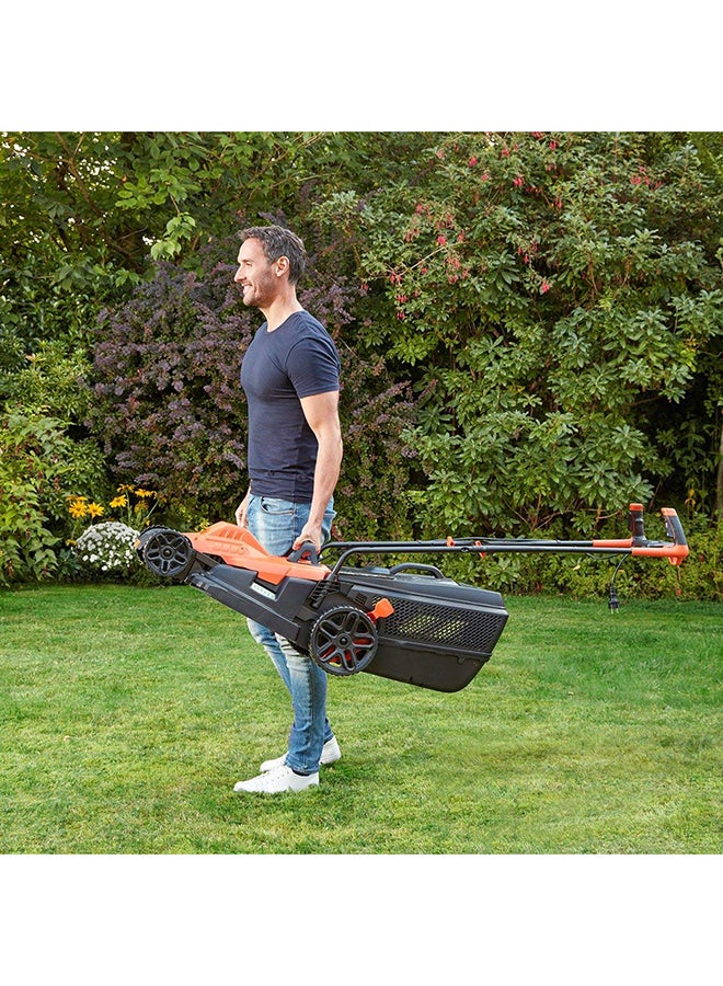 Lawn Mower With Bike Handle Orange/Black